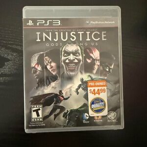 Injustice Gods Among Us PS3 Video Game
